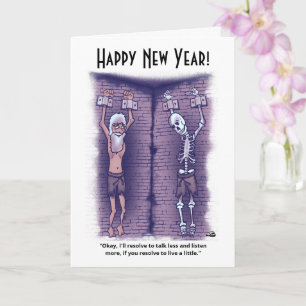 Tarjeta de Año Nuevo para Vivir un Poco
