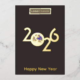 Tarjeta de Año Nuevo Profesional 2026 - Tierra