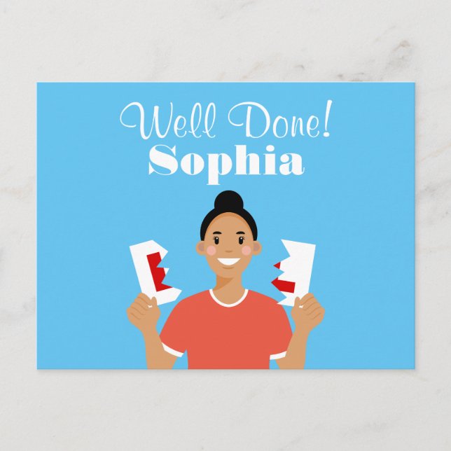 Tarjeta de anuncio de avatar de nuevo conductor (Anverso)