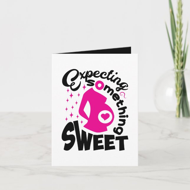 Tarjeta de anuncio de bebé lindo para agregar mens (Anverso)