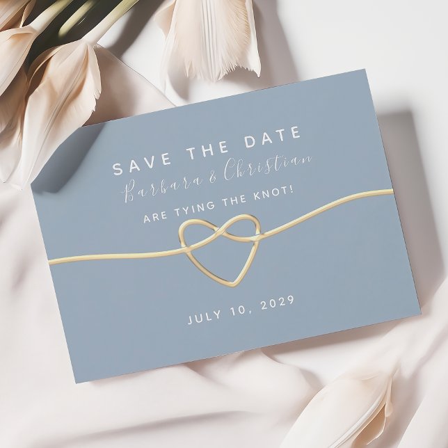 Tarjeta de anuncio de boda azul polvoriento para g (Subido por el creador)