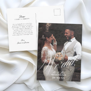 Tarjeta de Anuncio de Boda Casados