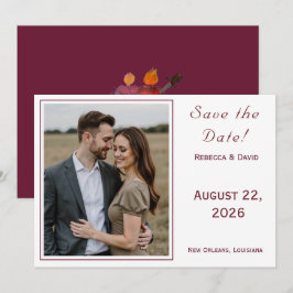 Tarjeta de anuncio de boda católica Two Hearts
