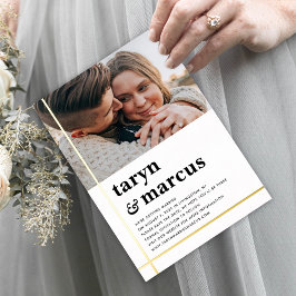 Tarjeta de Anuncio de Boda con Holograma FOIL
