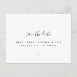 Tarjeta de Anuncio de Boda Cute Save the Date