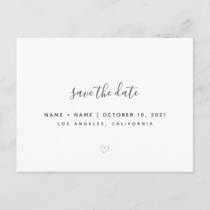 Tarjeta de Anuncio de Boda Cute Save the Date