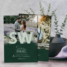 Tarjeta de Anuncio de Boda de Botanica Inspirada e