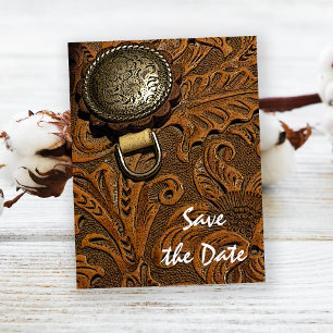 Tarjeta de Anuncio de Boda de Campo con Silla de M