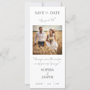 Tarjeta de Anuncio de Boda para Guardar la Fecha