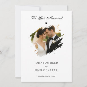 Tarjeta de anuncio de boda personalizada