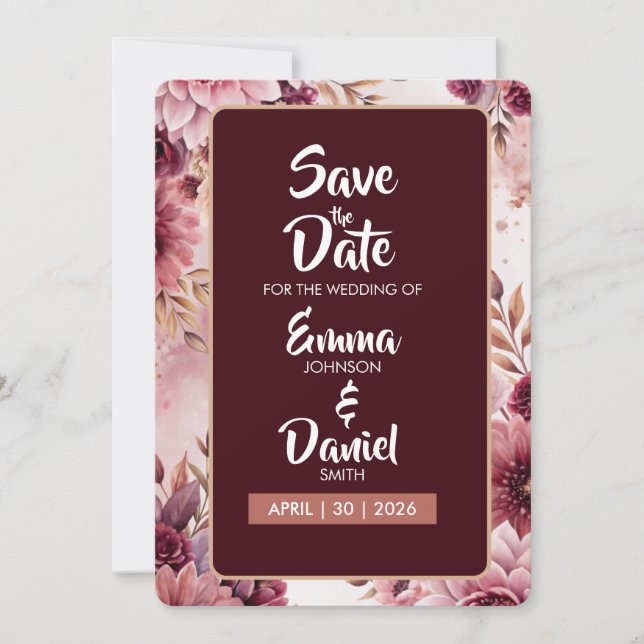 Tarjeta de Anuncio de Boho Dreams Floral Elegance (Anverso)