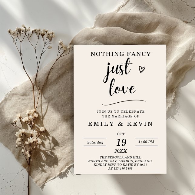 Tarjeta de anuncio de Elopement con foto de recepc (Subido por el creador)