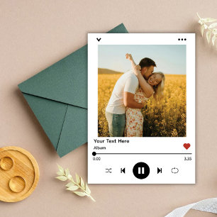 Tarjeta de anuncio de embarazo con foto de álbum d