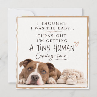 Tarjeta de Anuncio de Embarazo de Perro