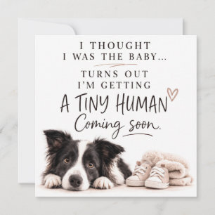 Tarjeta de Anuncio de Embarazo de Perro