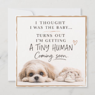 Tarjeta de Anuncio de Embarazo de Perro