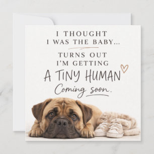 Tarjeta de Anuncio de Embarazo de Perro