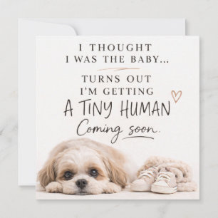 Tarjeta de Anuncio de Embarazo de Perro