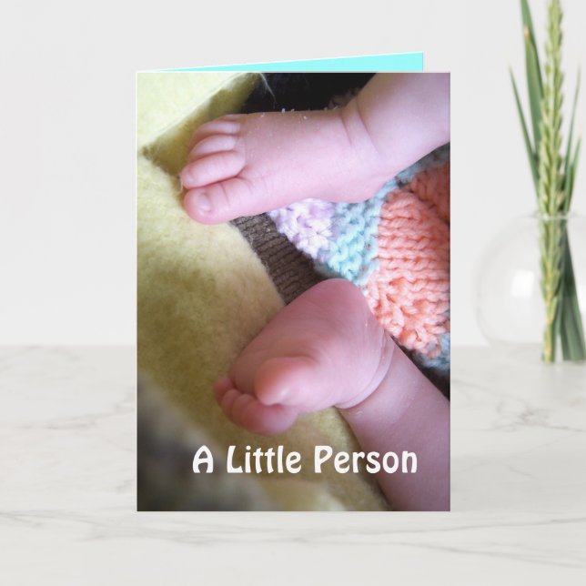 Tarjeta de anuncio de embarazo nueva (Anverso)