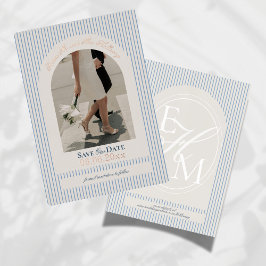 Tarjeta de Anuncio de Fecha de Boda con Guion de D