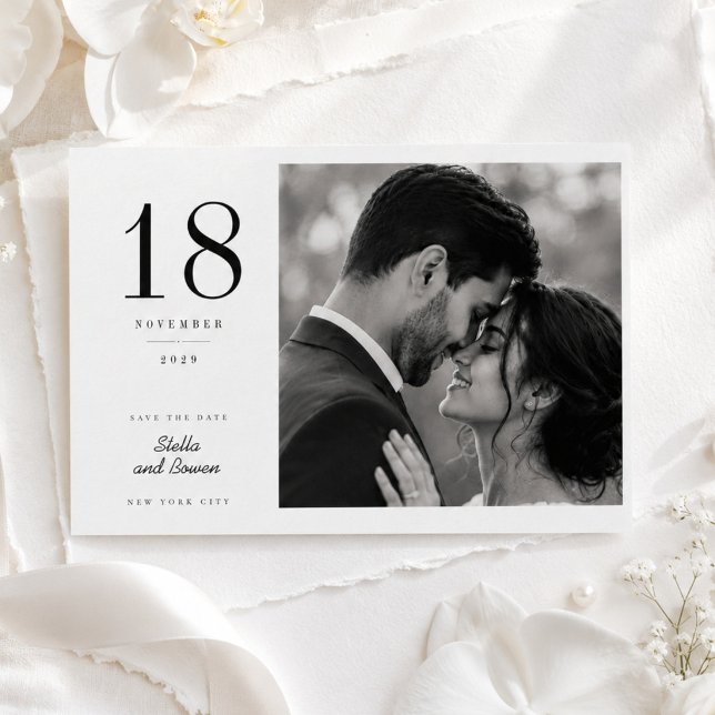 Tarjeta de anuncio de fecha grande romántica con f (Subido por el creador)