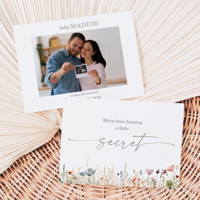 Tarjeta de anuncio de foto de bebé con ultrasonido (Subido por el creador)