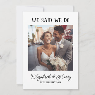 Tarjeta de Anuncio de Fuga Romántica