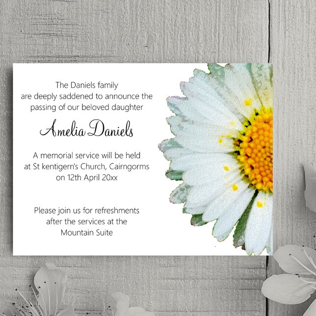 Tarjeta de Anuncio de Funeral de Margarita Silvest (Subido por el creador)