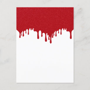 Tarjeta de anuncio de Gloss Drip Rojo de Tomate Pe