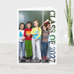 Tarjeta de anuncio de graduación con foto de la pr