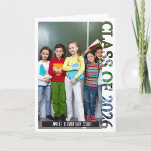 Tarjeta de anuncio de graduación con foto de la pr