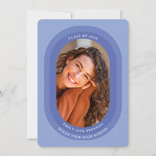 Tarjeta de Anuncio de Graduación con Foto en Arco