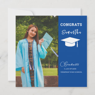 Tarjeta de anuncio de graduación con foto personal