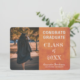 Tarjeta de Anuncio de Graduado Felicidades