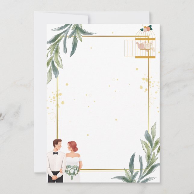 tarjeta de anuncio de invitación (Anverso)