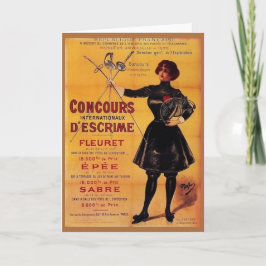 Tarjeta de anuncio de la competencia francesa de v