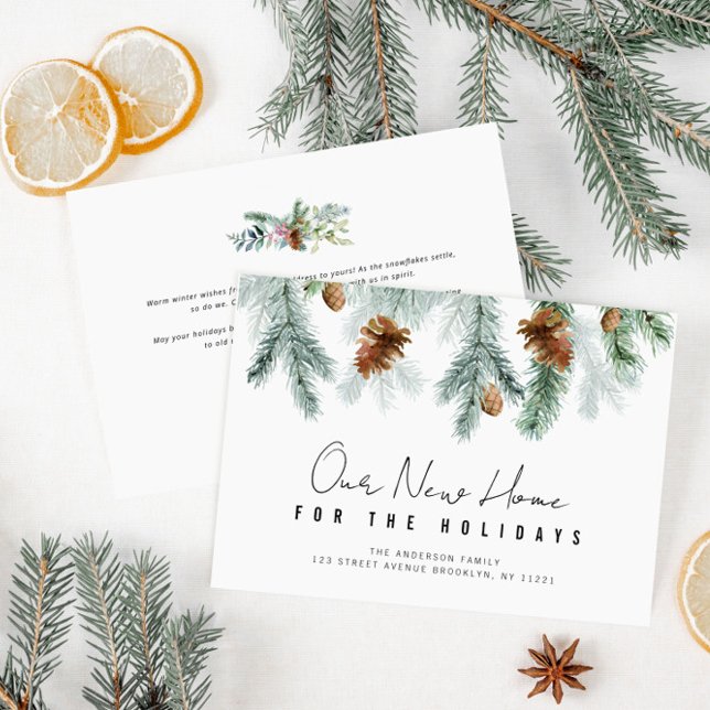 tarjeta de anuncio de mudanza con vegetación para  (Subido por el creador)