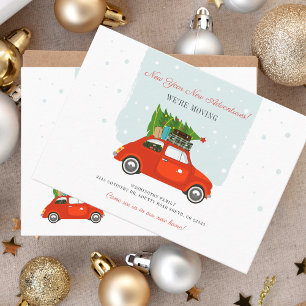 Tarjeta de anuncio de mudanza de aventura de año n