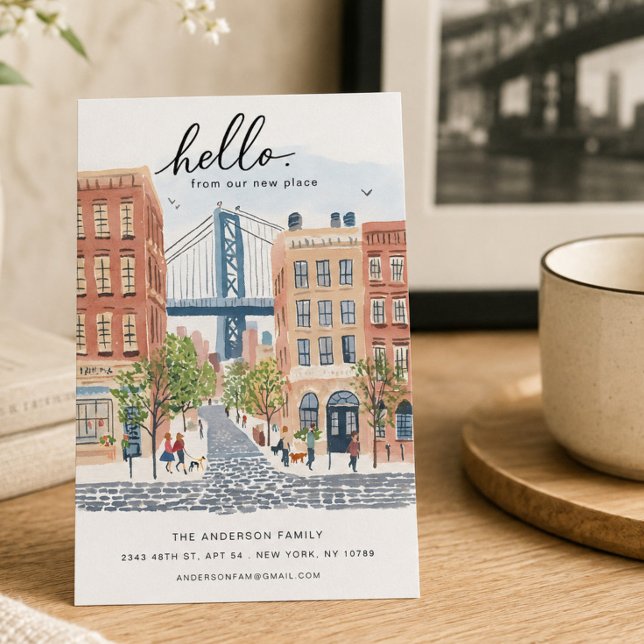 Tarjeta de anuncio de mudanza de Brooklyn (Subido por el creador)