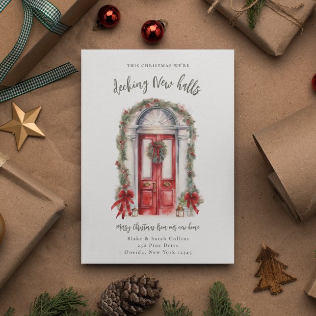 Tarjeta de anuncio de mudanza de vacaciones de dec (Subido por el creador)