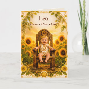 Tarjeta de Anuncio de Nacimiento de Leo Colecció