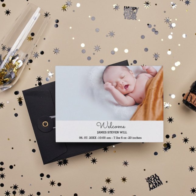 Tarjeta de anuncio de nacimiento| invitación recié (Subido por el creador)