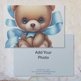 Tarjeta de anuncio de nacimiento para bebé | añadi