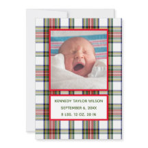 Tarjeta de anuncio de nacimiento para navidades