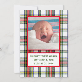 Tarjeta de anuncio de nacimiento para navidades