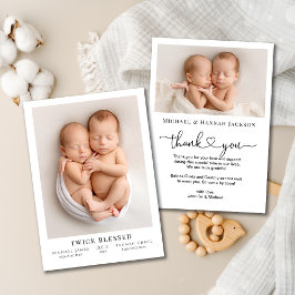 Tarjeta de anuncio de nacimiento plano fotográfico