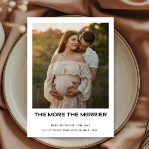 Tarjeta de anuncio de Navidad The MoreThe Merrier