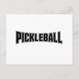tarjeta de anuncio de pickleball diseño negro y bl
