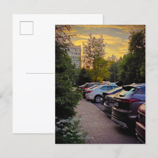 Tarjeta de Anuncio de Quietud al Atardecer – Perso