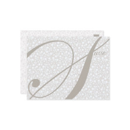 Tarjeta de anuncio de Save the Date en grises suti